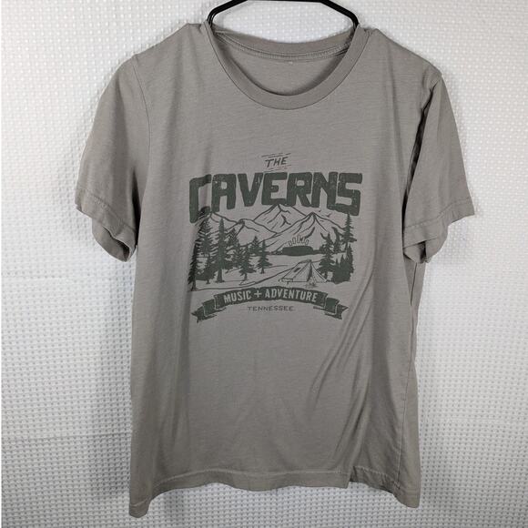 The Caverns Tennessee T-Shirt Gray Music Adventure Outdoor Graphic Tee Unisex M - Picture 1 of 3